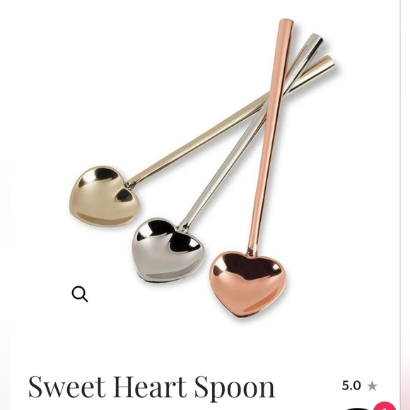 Sweet Heart Spoons x2 NEW - Picture 1 of 4